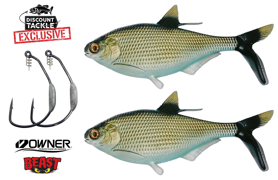 Sale 13 Fishing Coalition BAMF Shad 8 inch Swimbait and Hook Combo All the  people on sale